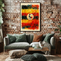 Vibrant Uganda Colors Wanderlust Decor Lovers Travel Inspired African Scenery Art Poster