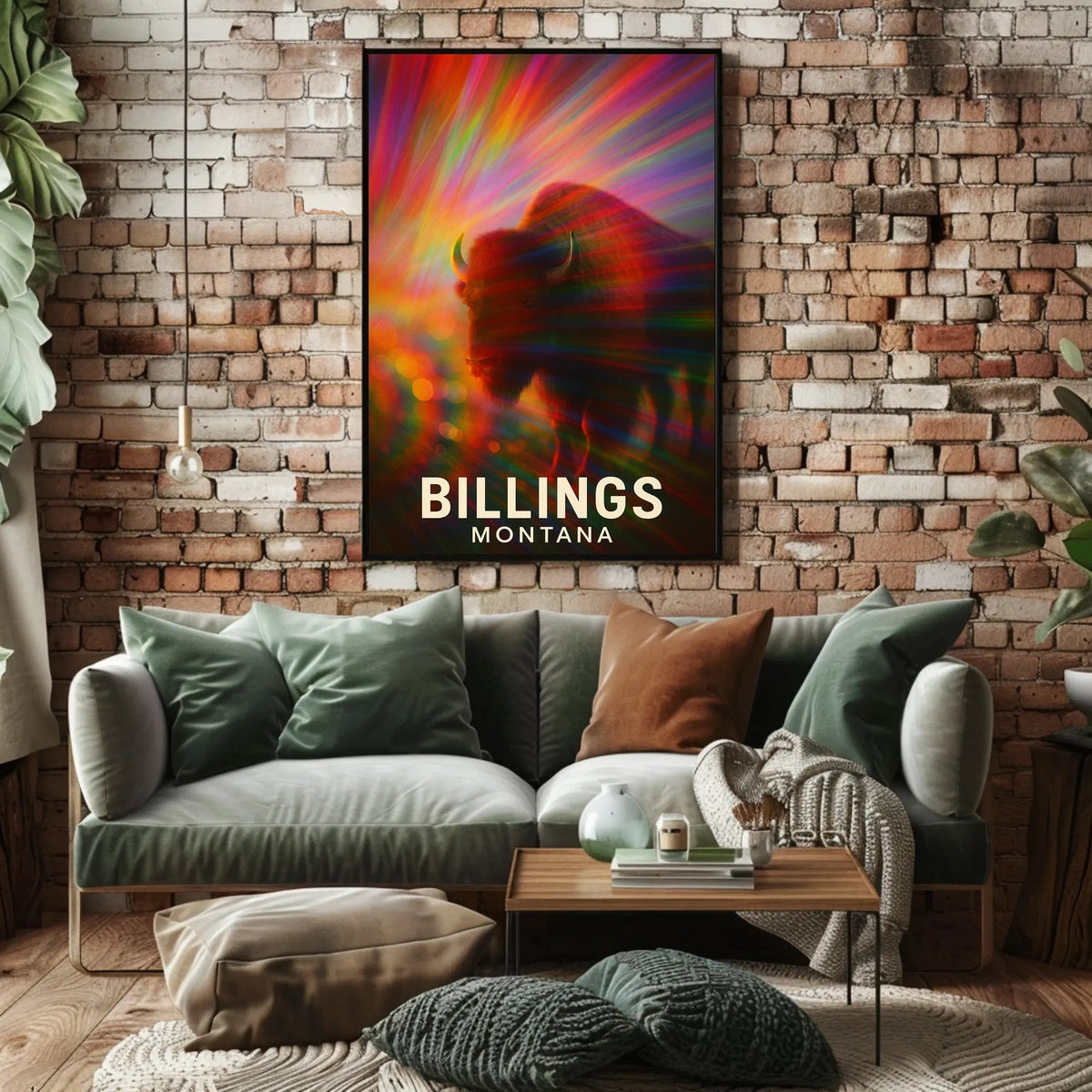 Billings Wilderness Wanderer Digital Painting Poster
