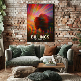 Billings Wilderness Wanderer Digital Painting Poster