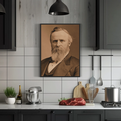 Rutherford B. Hayes 19th President Sepia Photo