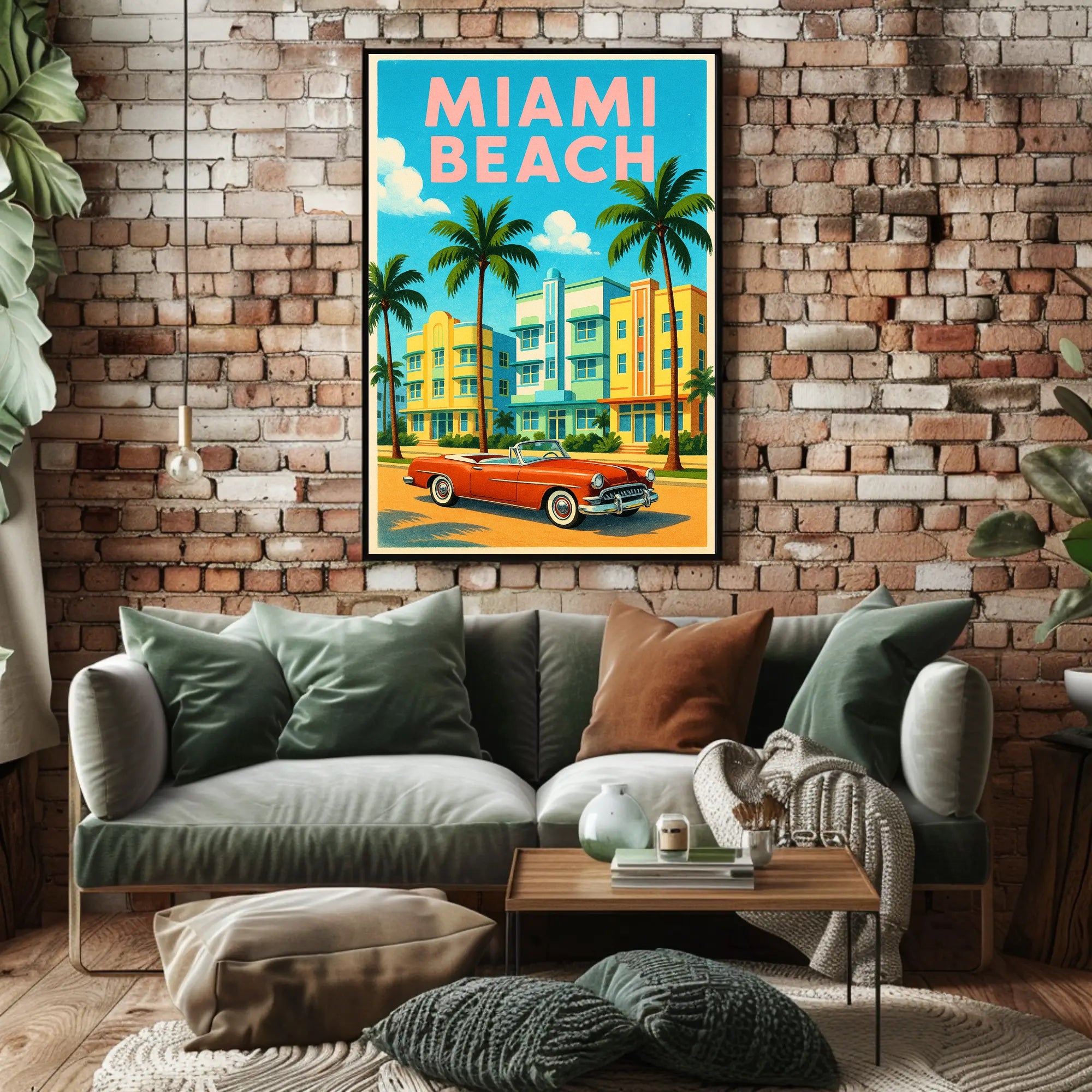 Miami Beach Vibes Poster PosterGoat