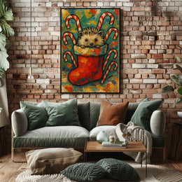 Holiday Hedgehog Surprise Poster
