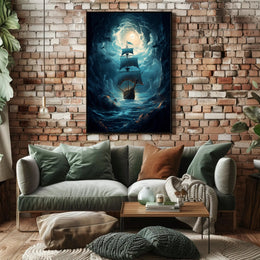 Voyage Through The Storm Poster PosterGoat