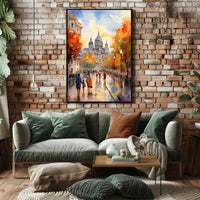 Scenic Autumn Cityscape, Cultural or Heritage Poster