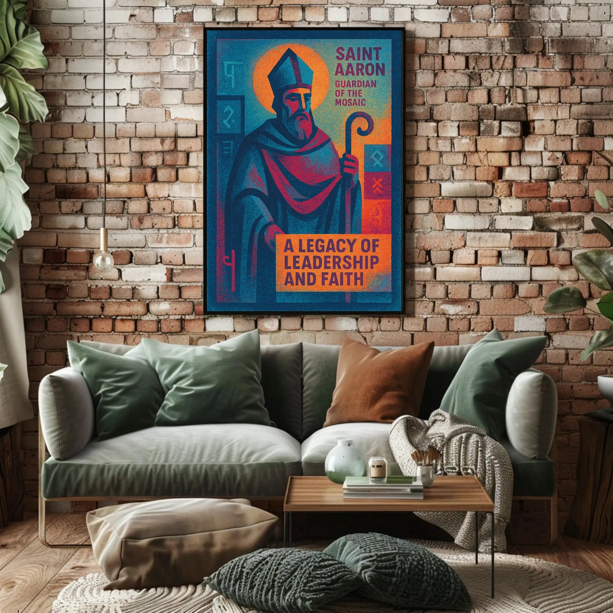 Saint Aaron Guardian Of The Mosaic Poster