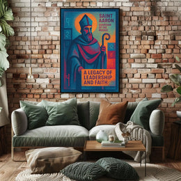 Saint Aaron Guardian Of The Mosaic Poster