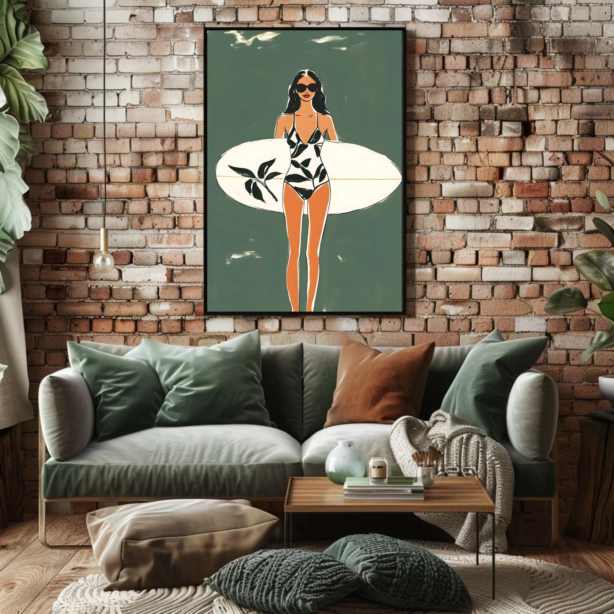 Surf Chic Poster Modern Beach Wall Art Print