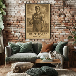 Jim Thorpe Legendary Athlete Poster