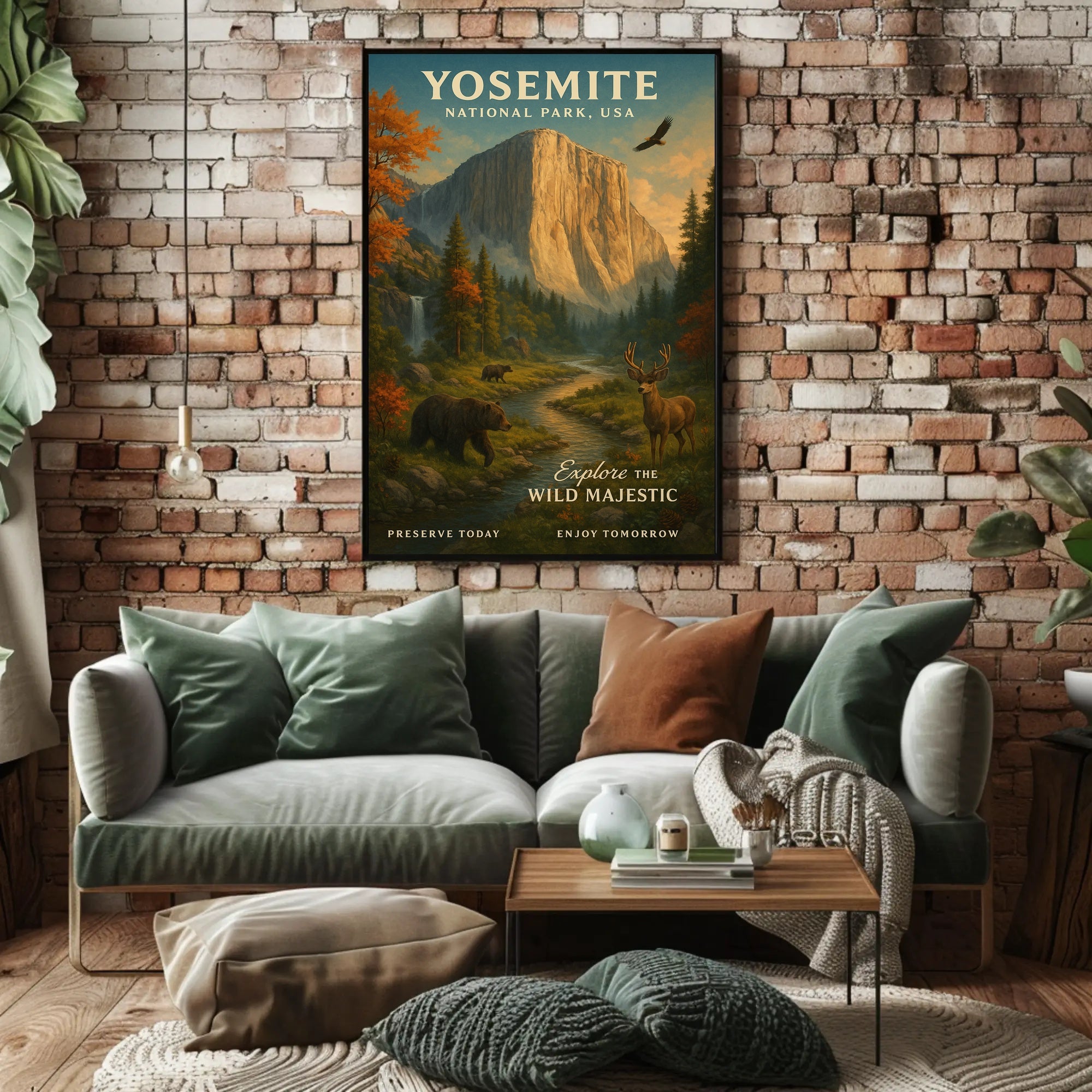 Yosemite National Park Vintage Poster Print