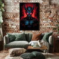 Demonic Chaos: Dark Fantasy Art Poster Print