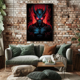 Demonic Chaos: Dark Fantasy Art Poster Print