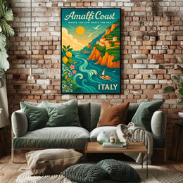 Vintage Art Deco Automobile Poster