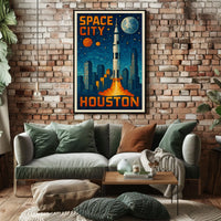 Space City Houston Poster