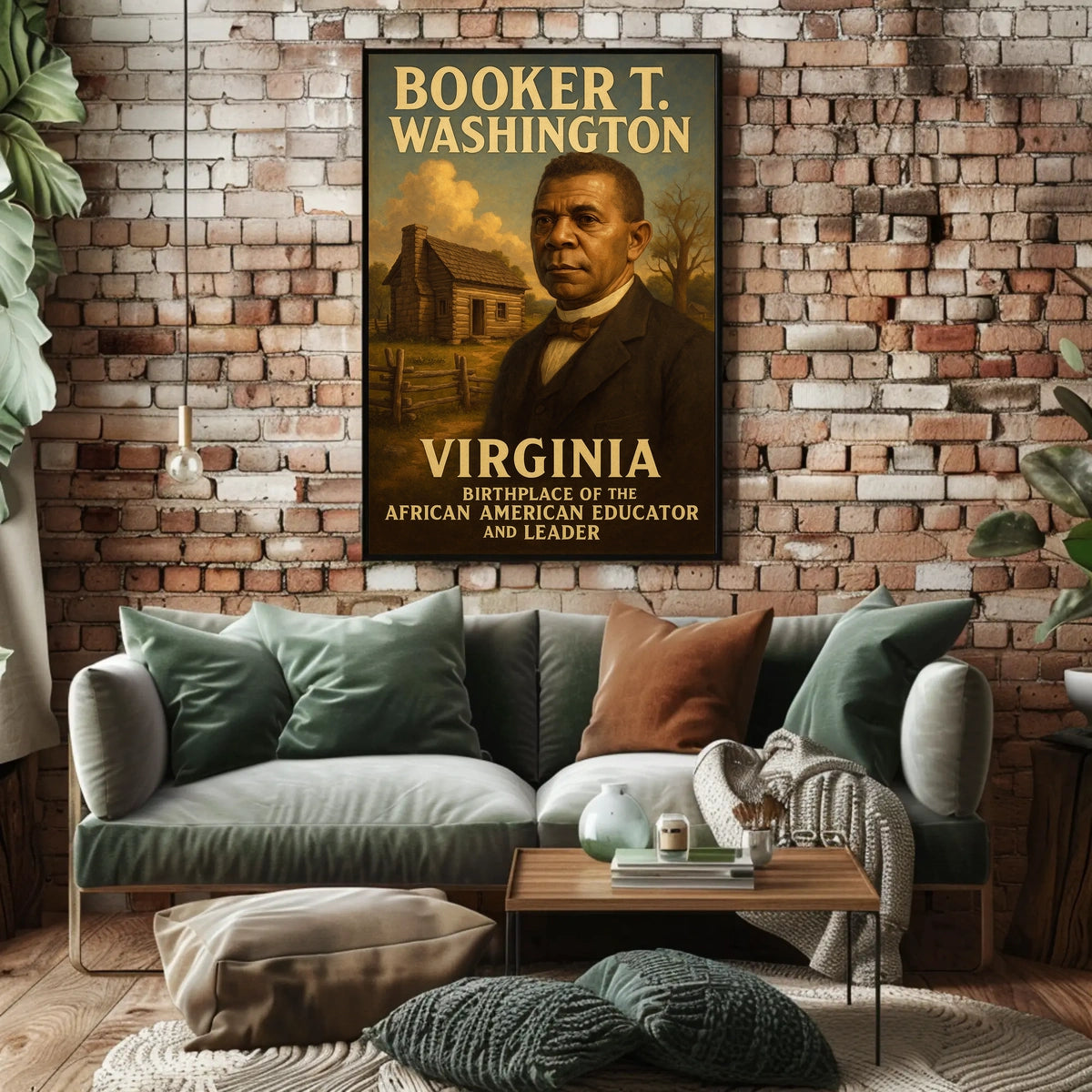Booker T. Washington Educator And Poster