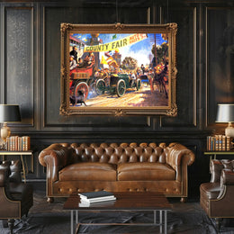 County Fair Auto Races Poster