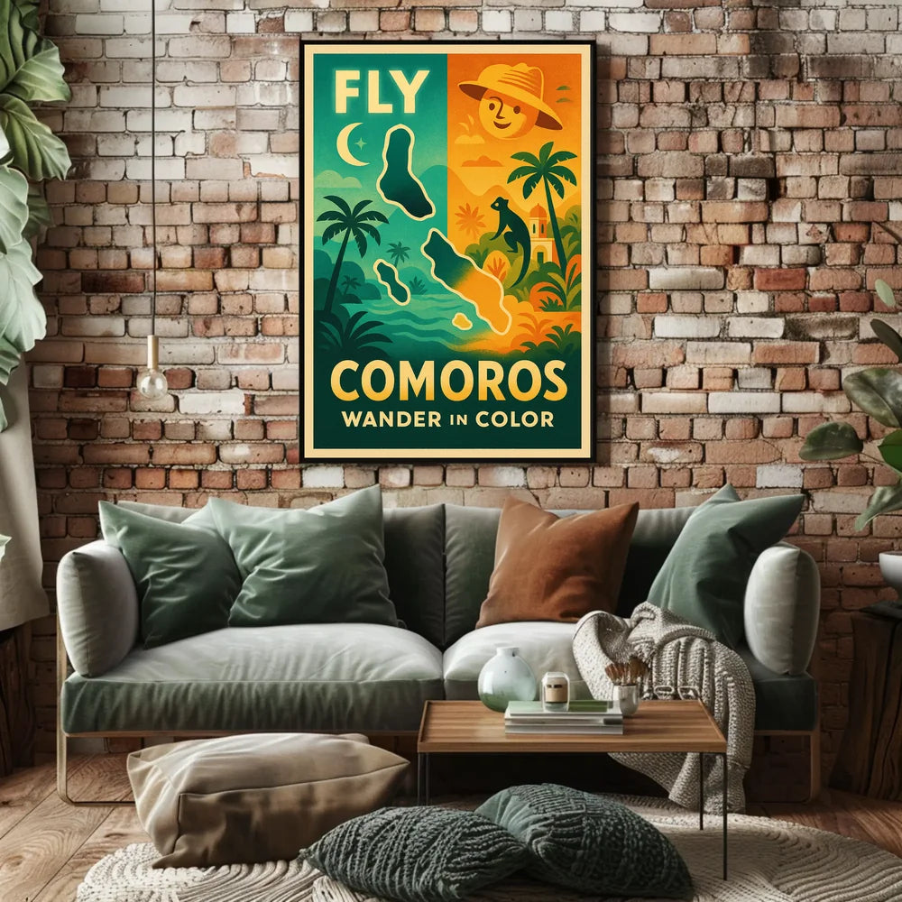 Comoros Adventure Wanderlust Travel Poster PosterGoat