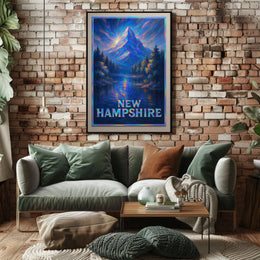 New Hampshire Majestic Mountain Poster
