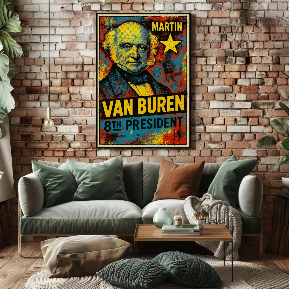 Martin Van Buren 8th President of the United States Graffiti Pop Art Poster