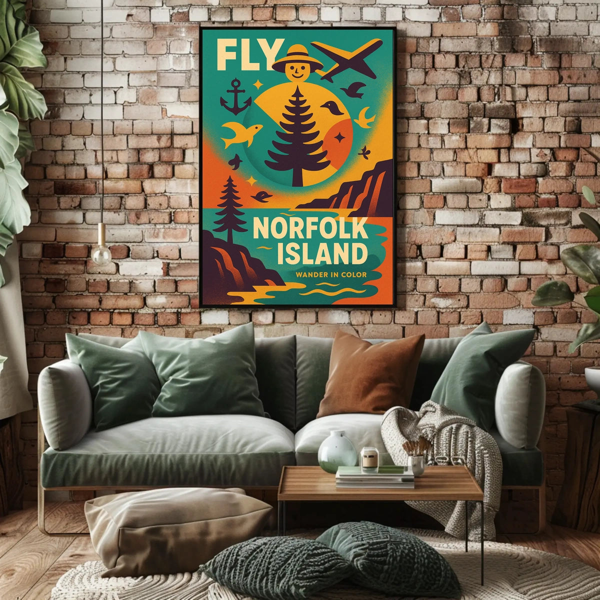 Fly to Norfolk Island Poster