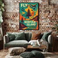 Fly to Norfolk Island Poster