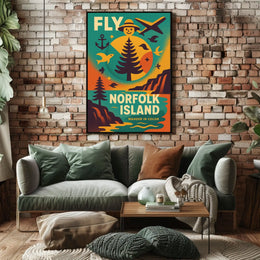 Fly to Norfolk Island Poster