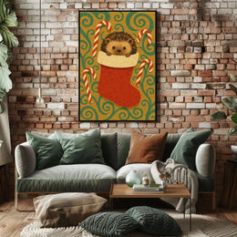 Holiday Hedgehog Surprise Poster