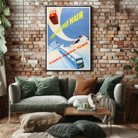 St. Moritz Ski Adventure Travel Poster PosterGoat