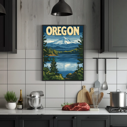 Oregon Vintage Poster