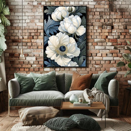 Elegant Floral Design Wall Art Print