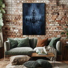 Gothic Chandelier Elegance Poster