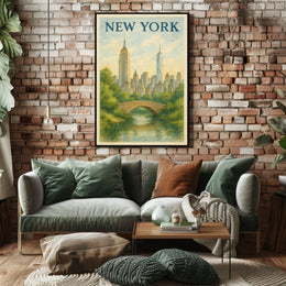 New York Cityscape Poster