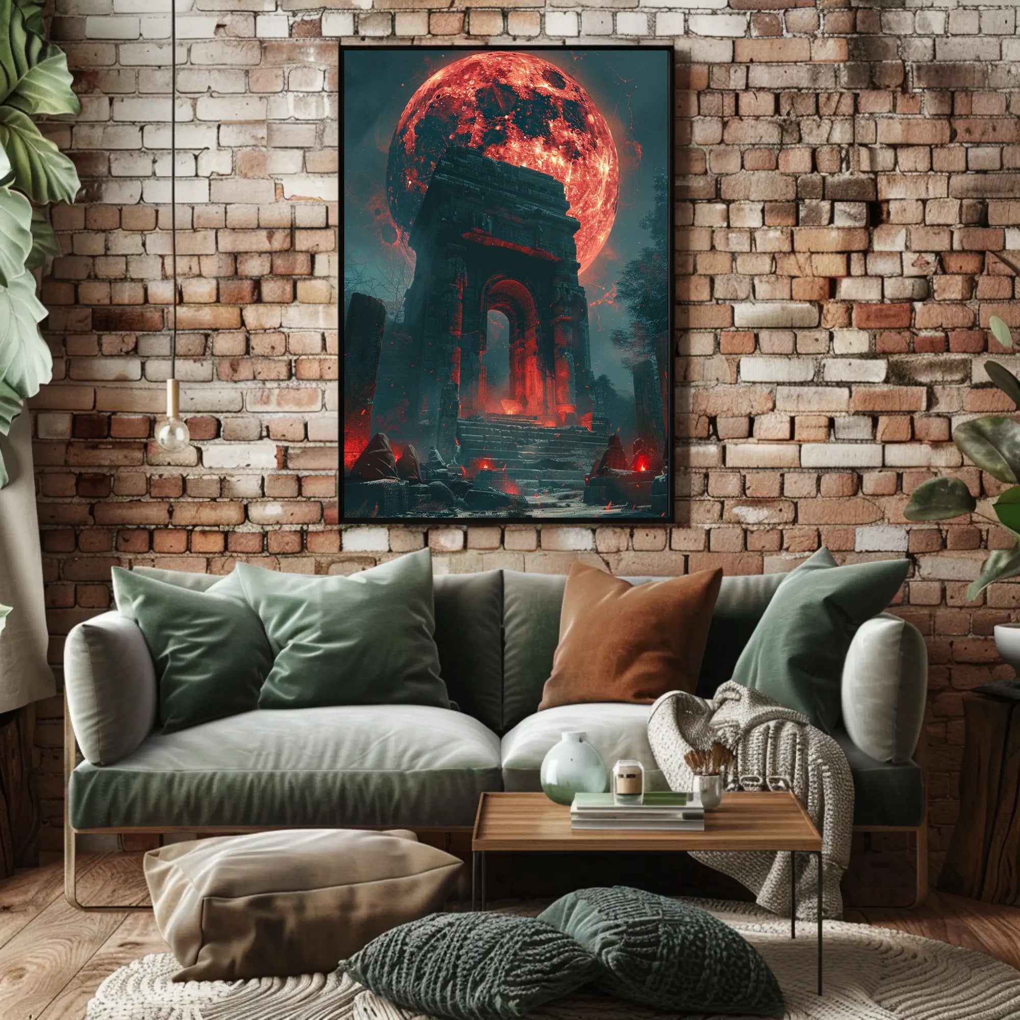 Mystical Moonlit Archway Fantasy or Mythology Poster PosterGoat
