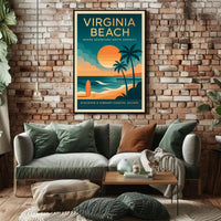 Virginia Beach Serenity Adventure Travel Poster