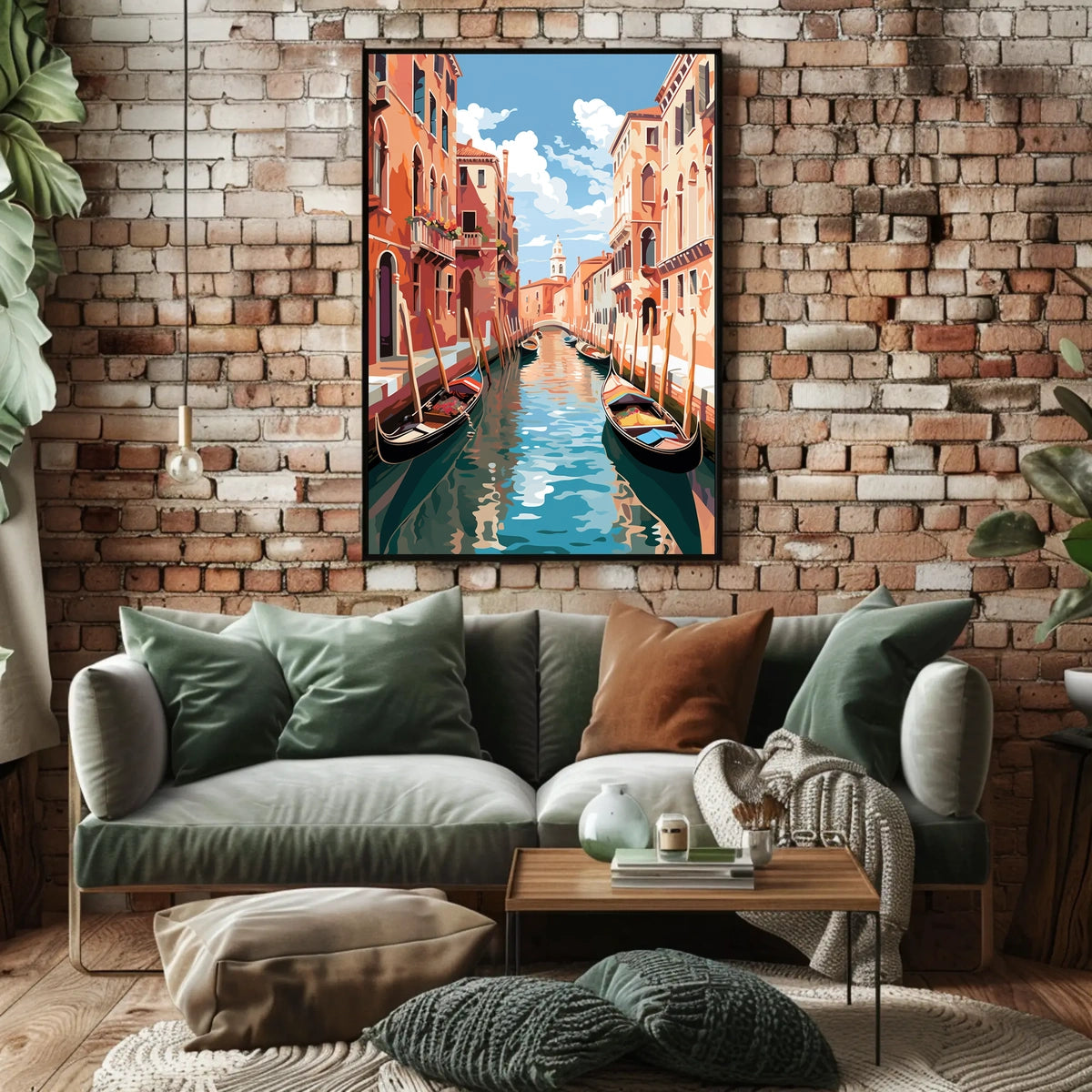 Venetian Waterway Dreamscape Historic Buildings Travel Poster