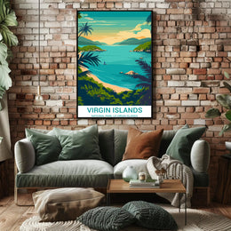 Scenic Virgin Islands National Park Travel Poster