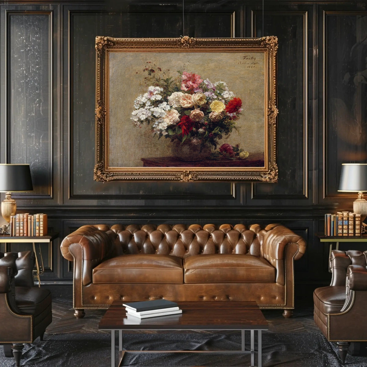 Floral Elegance Classic Still Life Artistic Poster