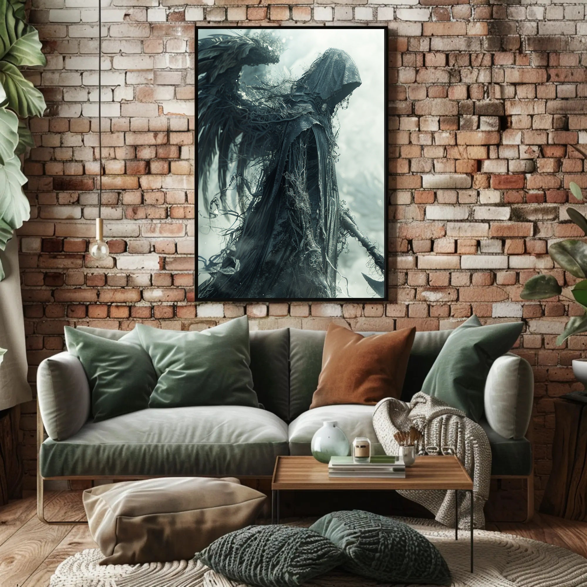 Ethereal Guardian: Dark Fantasy and Mythology Poster PosterGoat