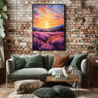 Lavender Sunset Poster