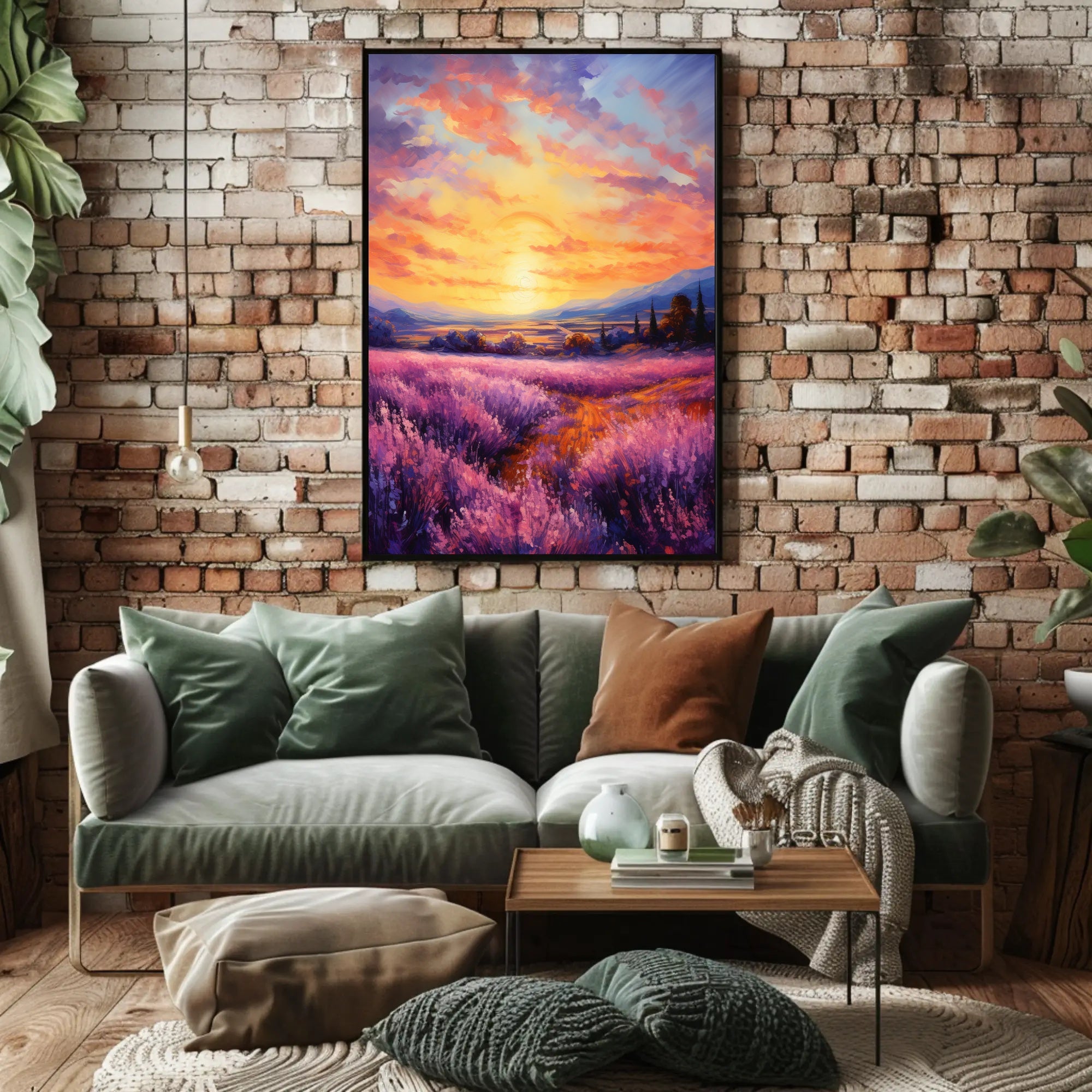 Lavender Sunset Poster