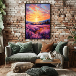 Lavender Sunset Poster