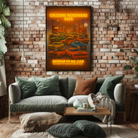 Cruising Woodward 2025: Celebrating Classic Cars Cultural Poster