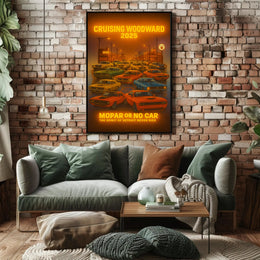 Cruising Woodward 2025: Celebrating Classic Cars Cultural Poster