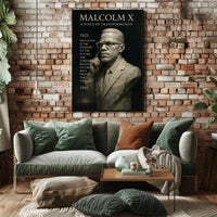 Malcolm X A Voice of Transformation Poster