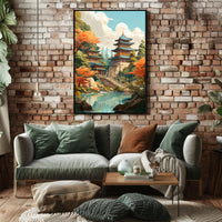 Tranquil Pagoda Retreat Poster