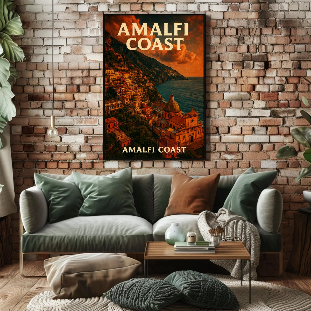 Amalfi Coast Scenic Beauty Poster Wall Art 18X24 Seascape