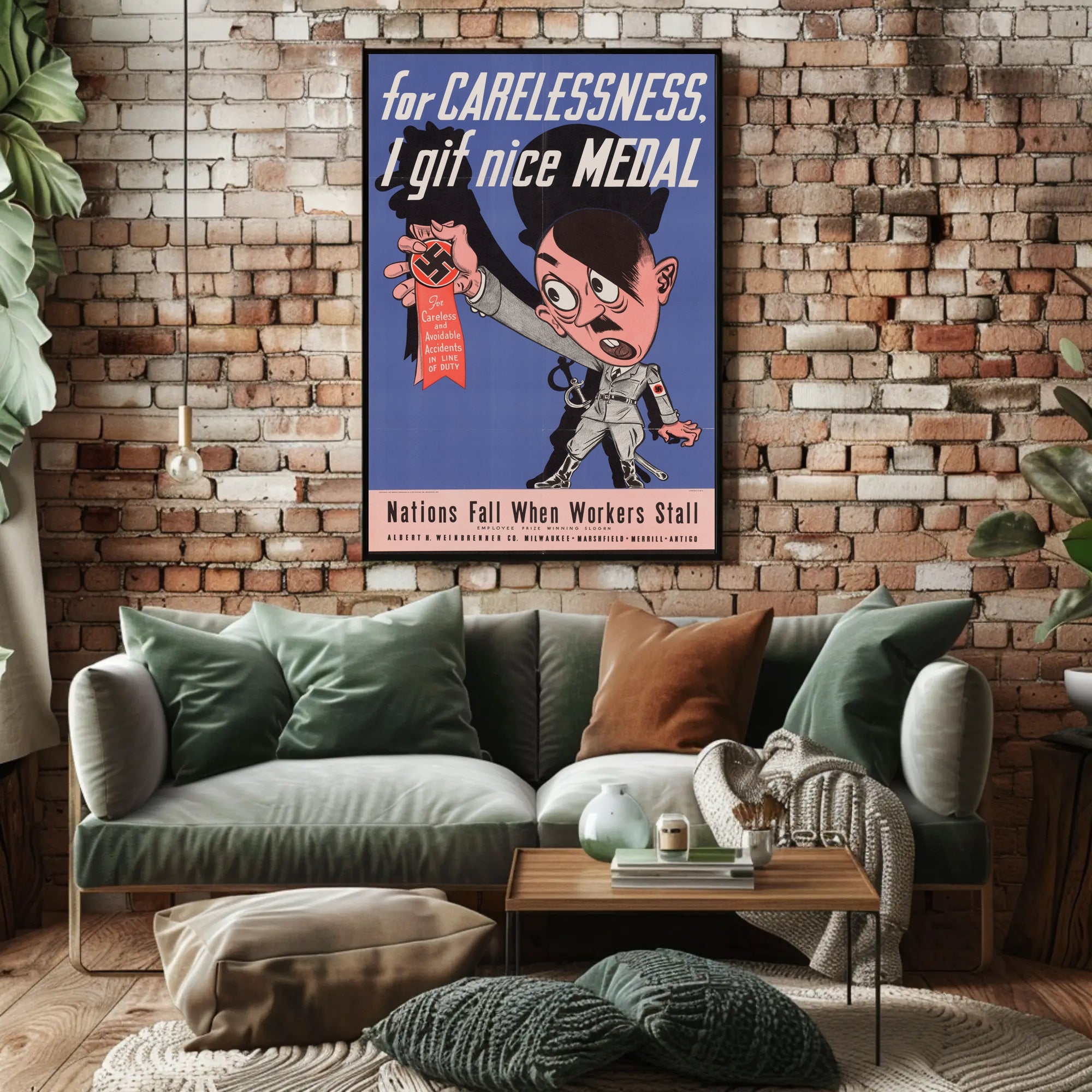 For Carelessness, I Give a Nice Medal Poster PosterGoat