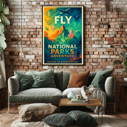 National Parks Adventure Poster Travel Wall Art
