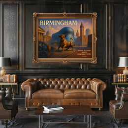 Birmingham Travel Poster Where History Meets Innovation