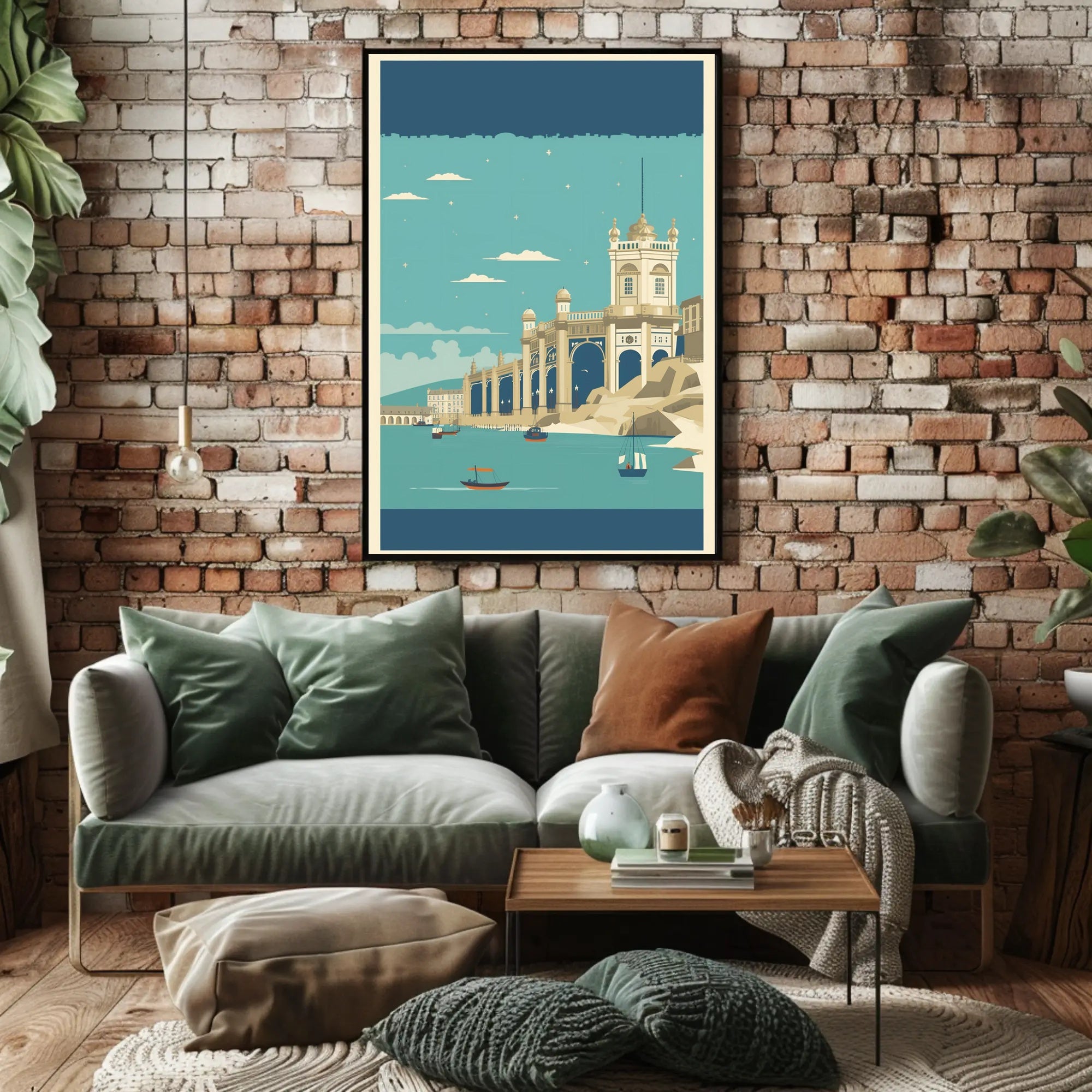 Coastal Architectural Marvel Poster