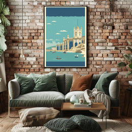 Coastal Architectural Marvel Poster